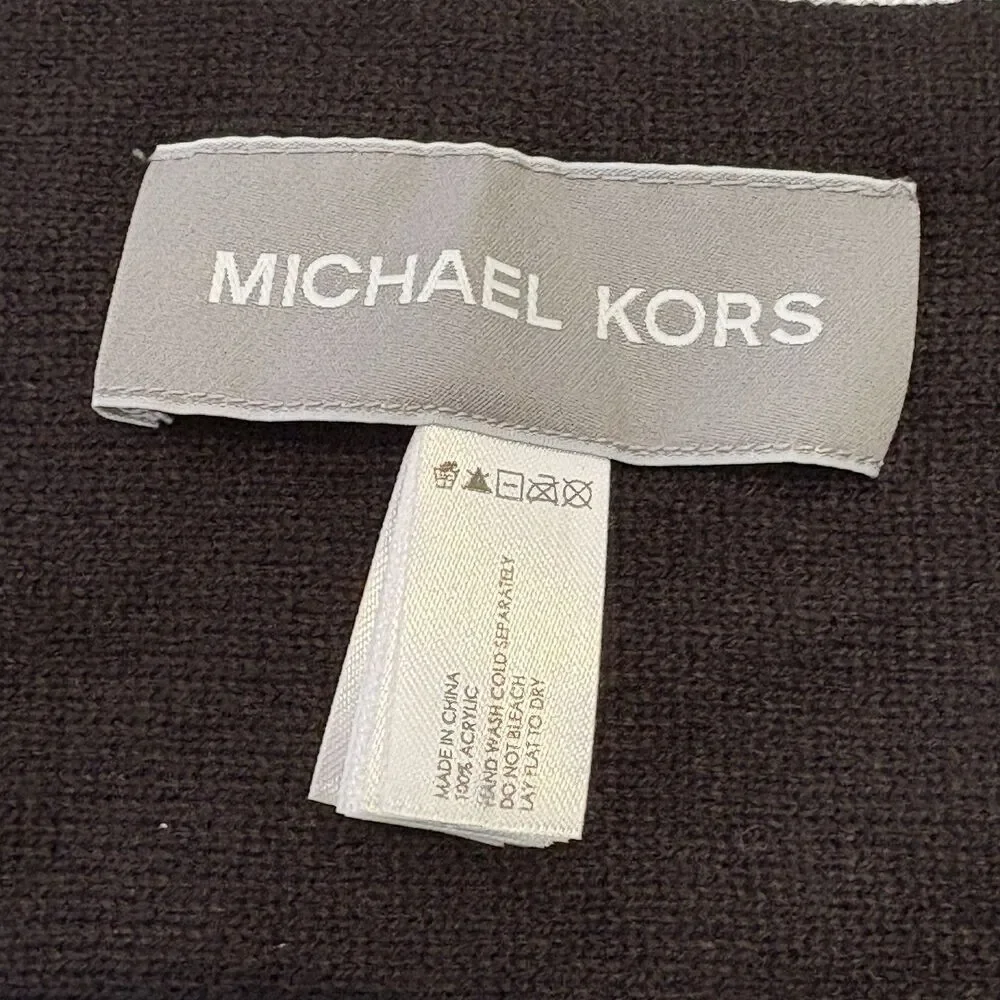 Michael Kors MK Grey Reversible Scarf Men’s OSFA One Size Excellent Condition
